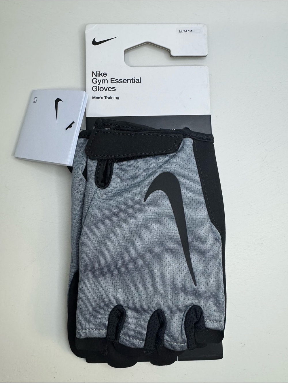 Nike Black/Gray Training Gloves - medium